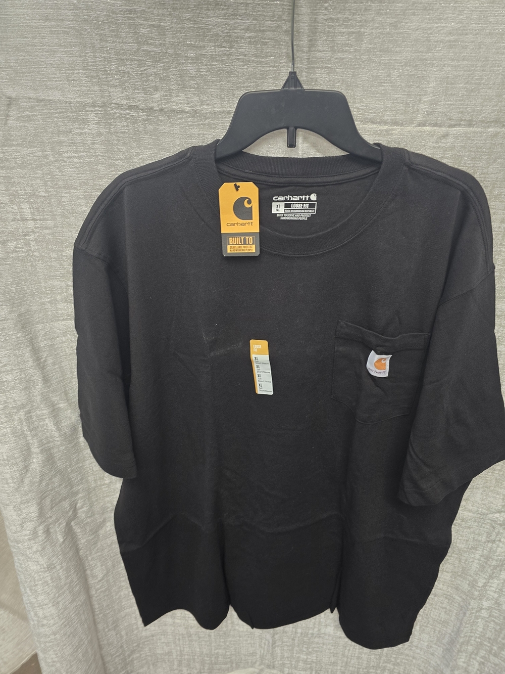 Carhartt Men’s Black Work Pocket T-Shirt Sz XL New With Tags